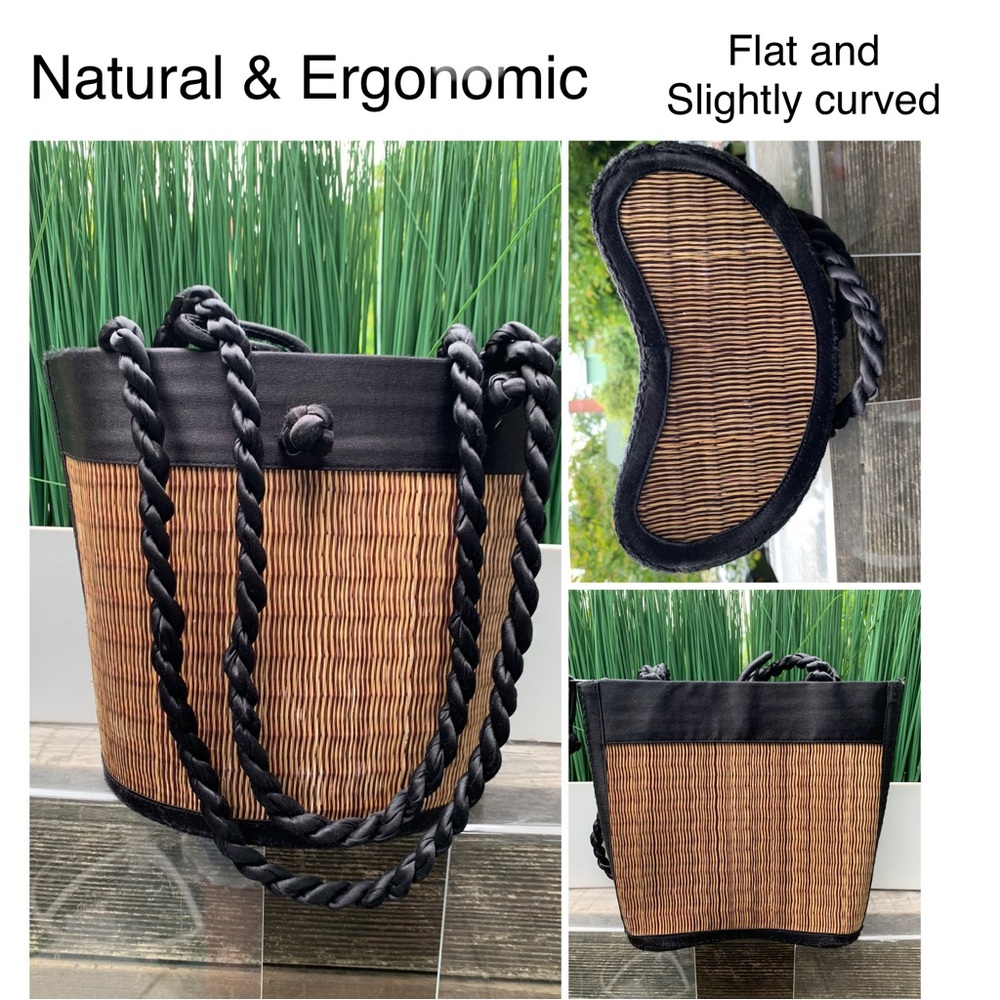 CURVED 🥝 ERGONOMIC Bucket Bag. EUC